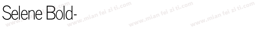 Selene Bold字体转换